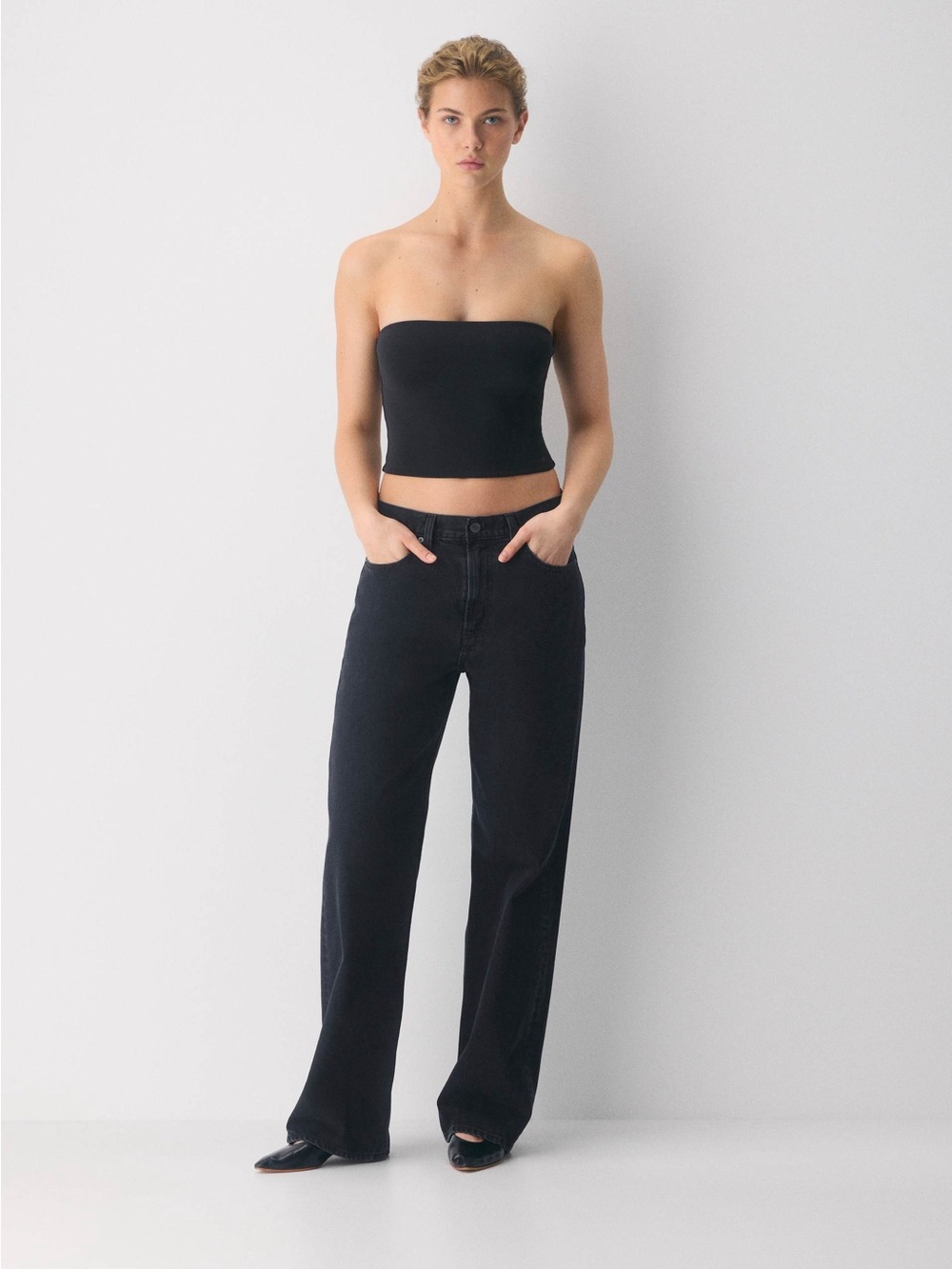 Artizia Original Contour Appeal Waist Tube Top in Black Size 2XS New